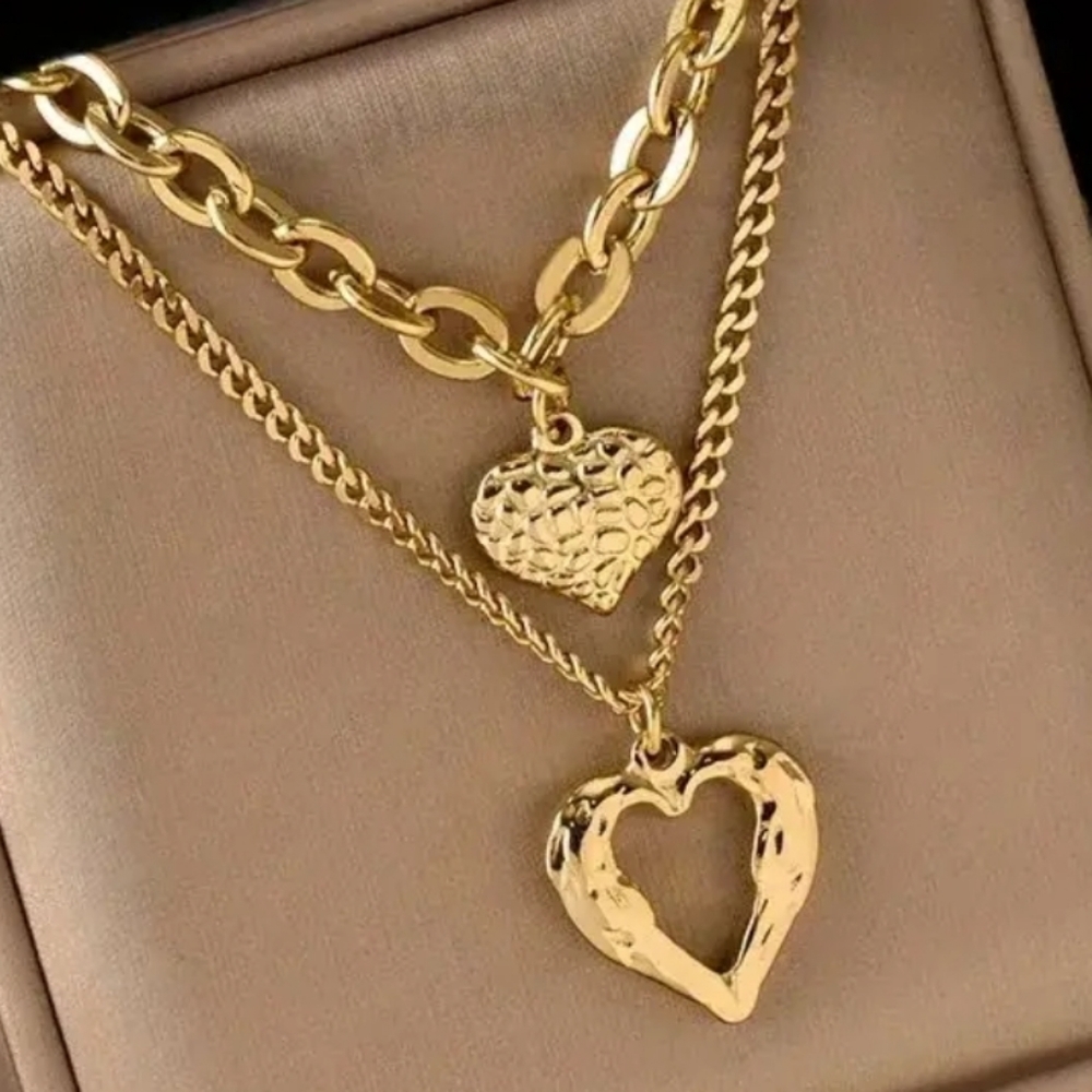 NEW! Layers necklace stainless steel - Picture 5 of 6
